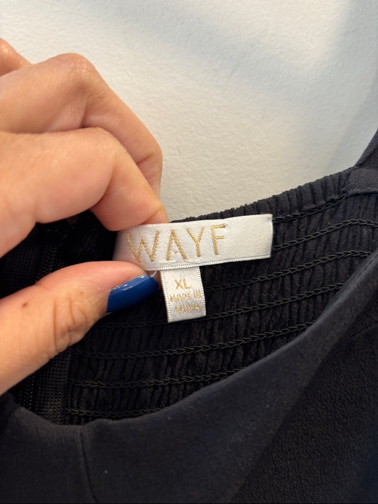 WAYF Malibu Faux Wrap Midi Dress - Picture 6 of 7